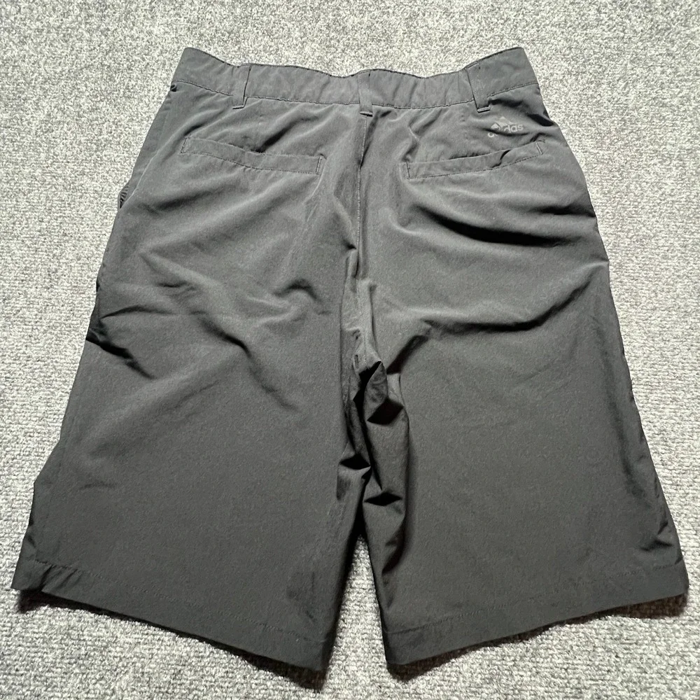 Adidas Golf Shorts Mens 30 Black Performance Stretch Flat Front Athletic Casual